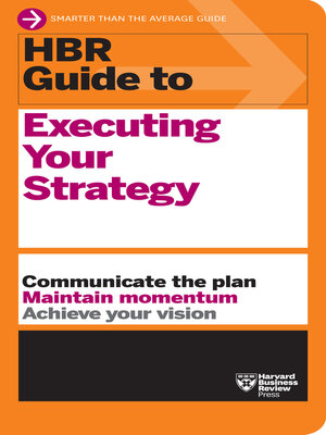 cover image of HBR Guide to Executing Your Strategy